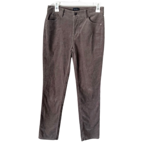 Talbots Pants Women's 2P Petite Corduroy Straight Leg Pants Gray Taupe - Picture 1 of 6